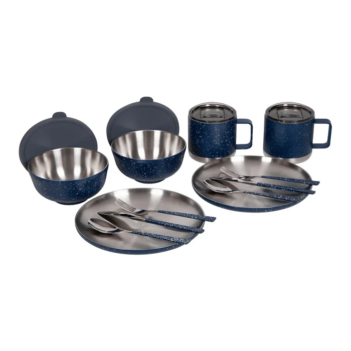 Two Person Stainless Steel Camp Set