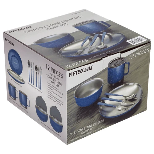 Two Person Stainless Steel Camp Set - Image 6
