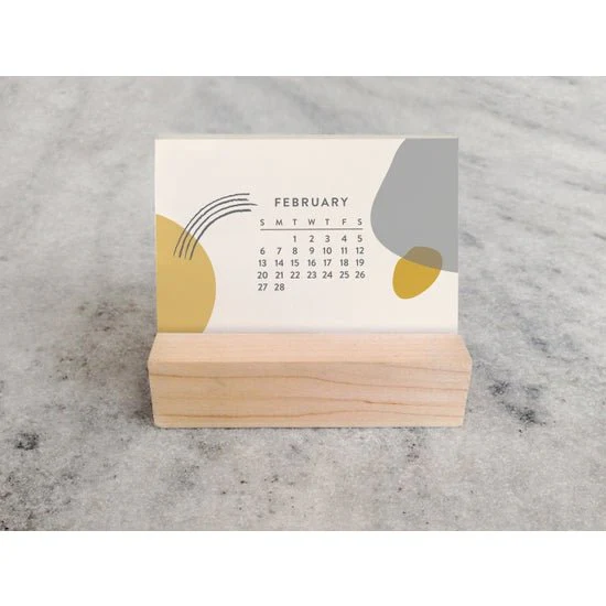 2022 Abstract Mini Desk Calendar - Image 2