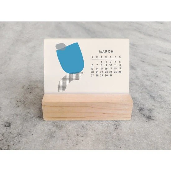 2022 Abstract Mini Desk Calendar - Image 4