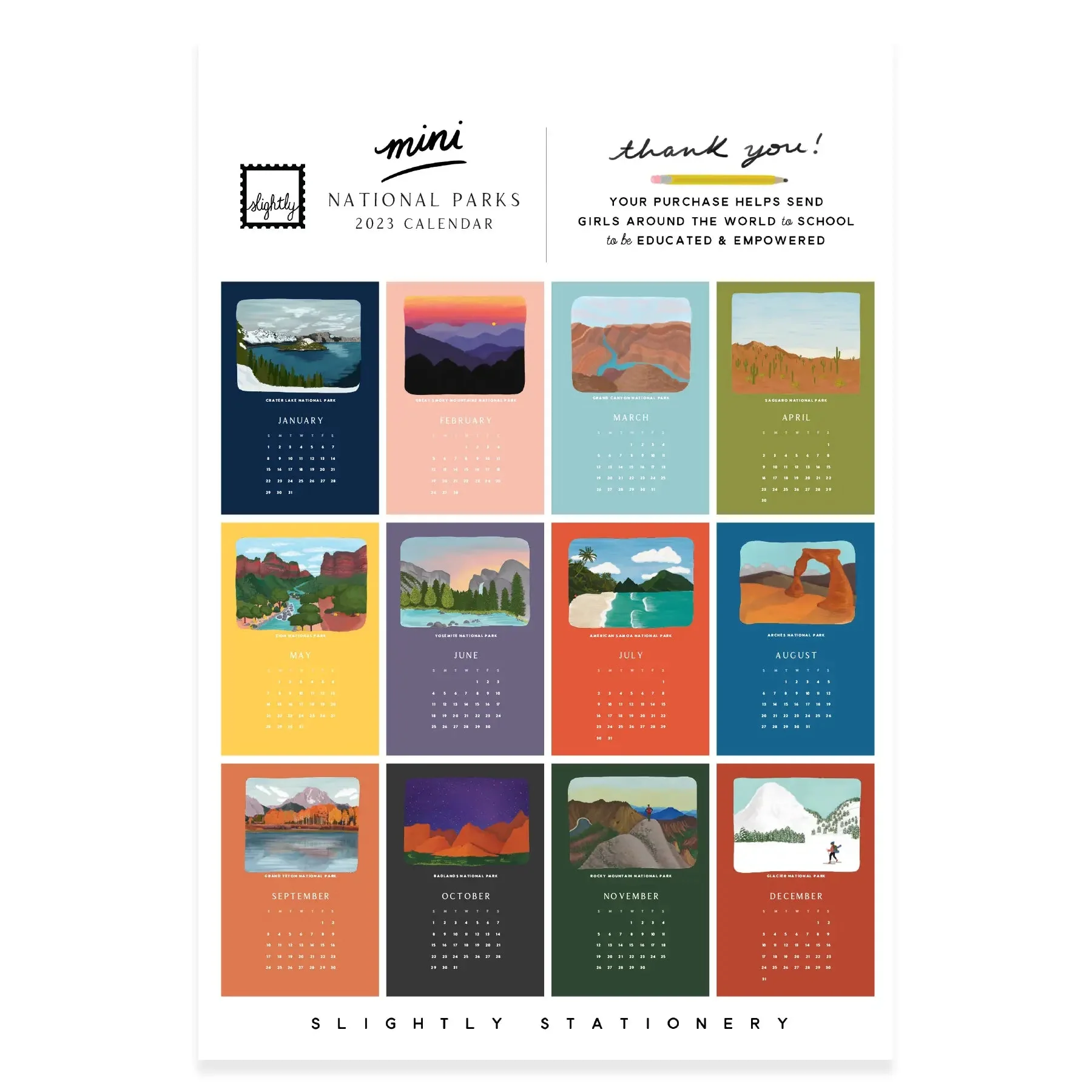 2023 Mini National Parks Calendar - Image 2