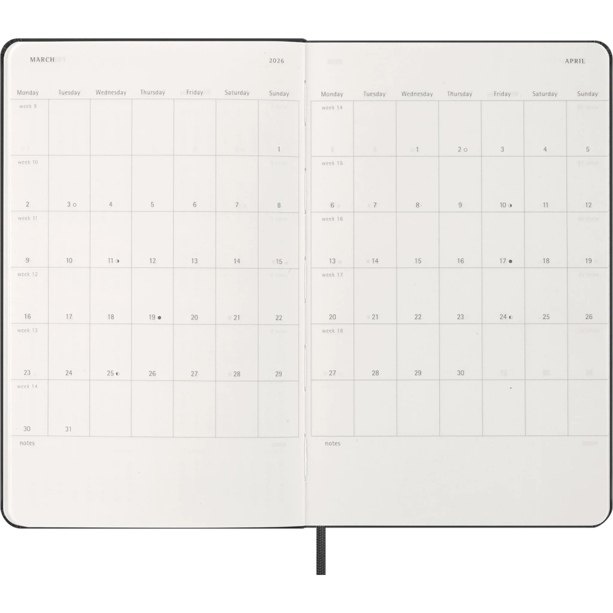 2026 Hardcover Weekly Planner: Large - Image 3
