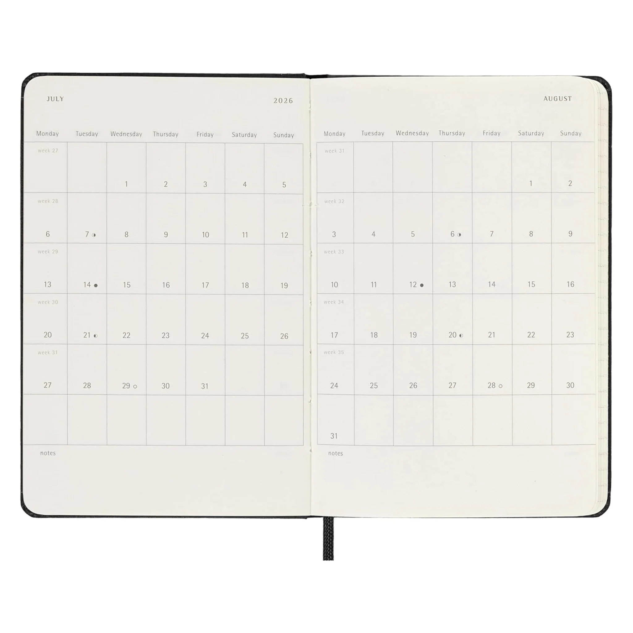 2026 Hardcover Weekly Planner: Pocket - Image 5