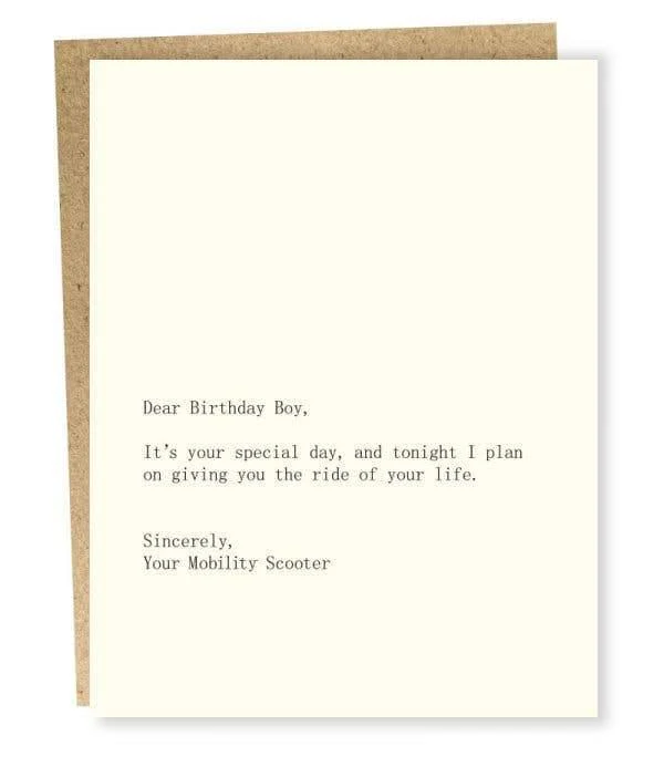Birthday Boy / Scooter Card