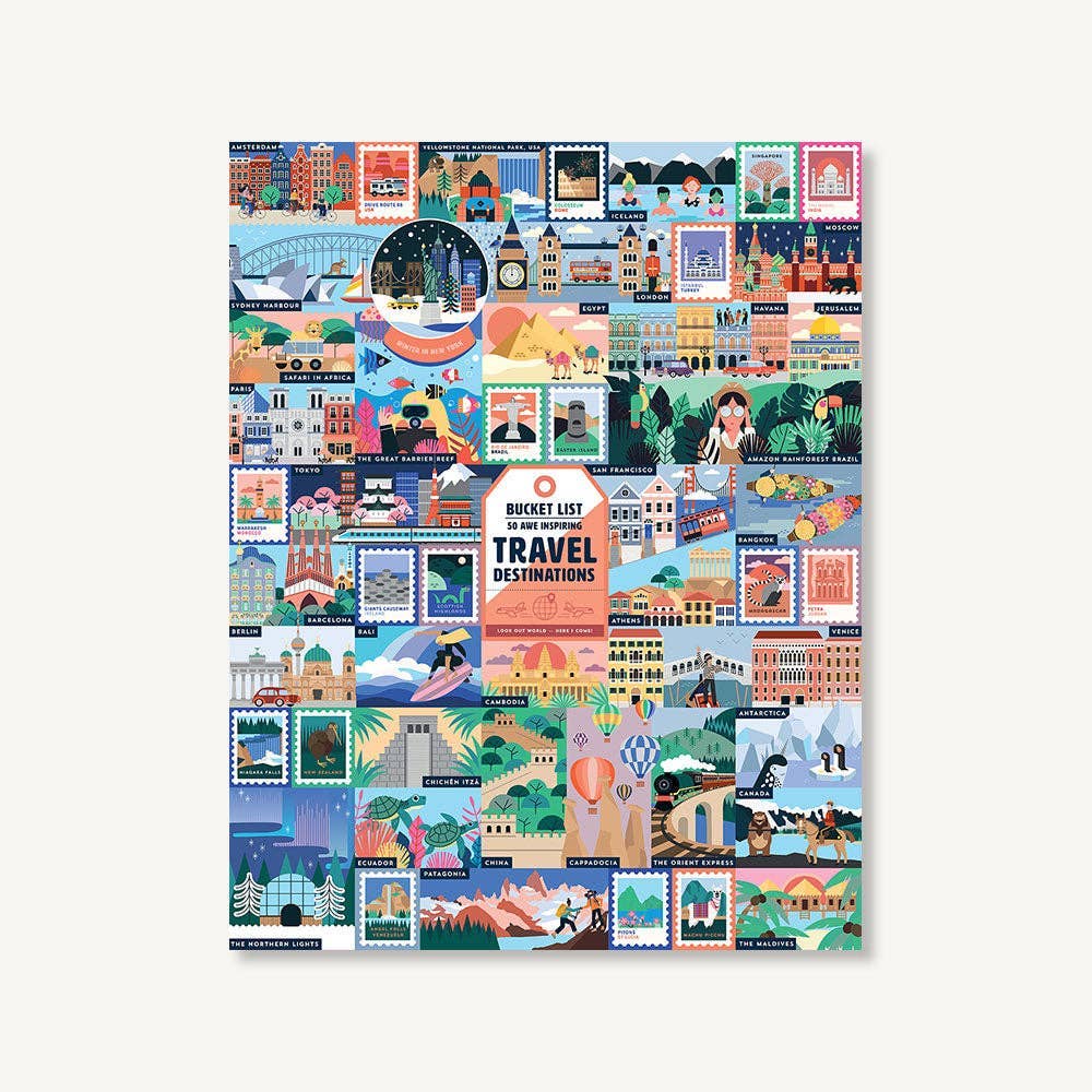 50 Travel Destinations Bucket List Puzzle - Image 2