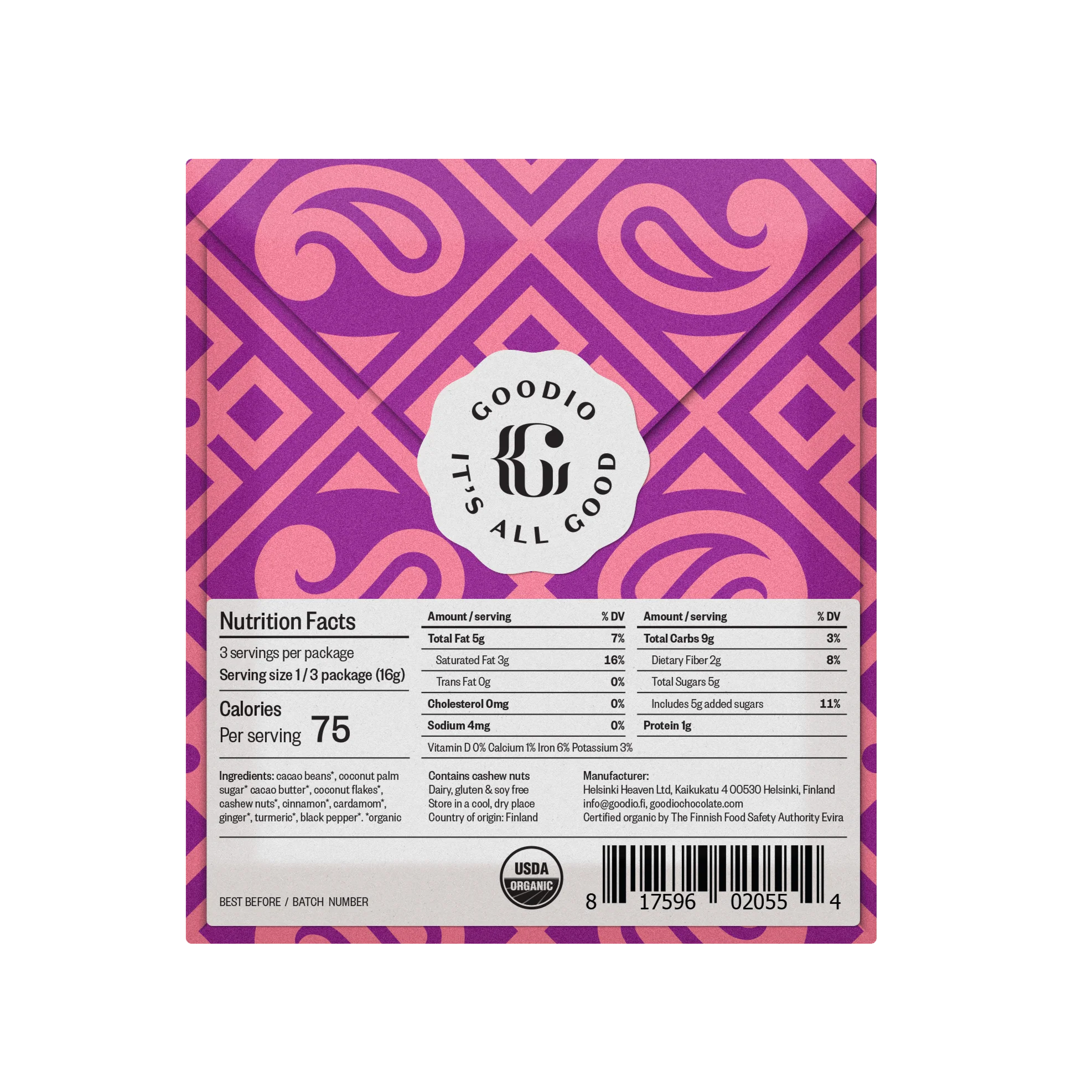 Chai 50% Chocolate Bar - Image 3