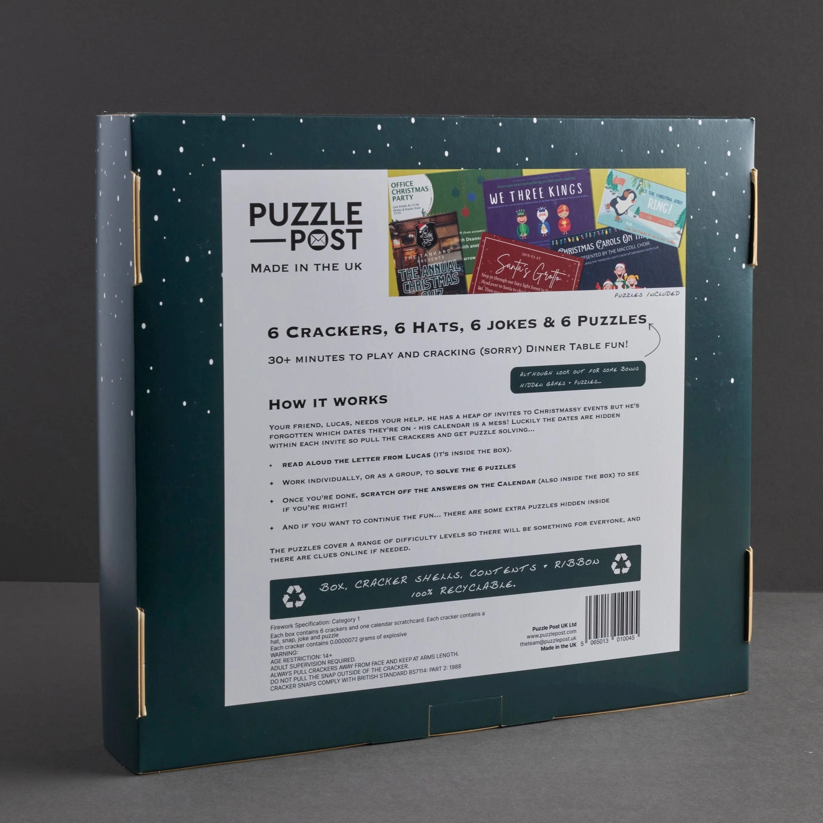 Escape Room Christmas Crackers, Set/6 - Image 4