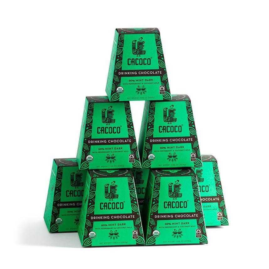 Mint Dark Drinking Chocolate - 60% - Image 3