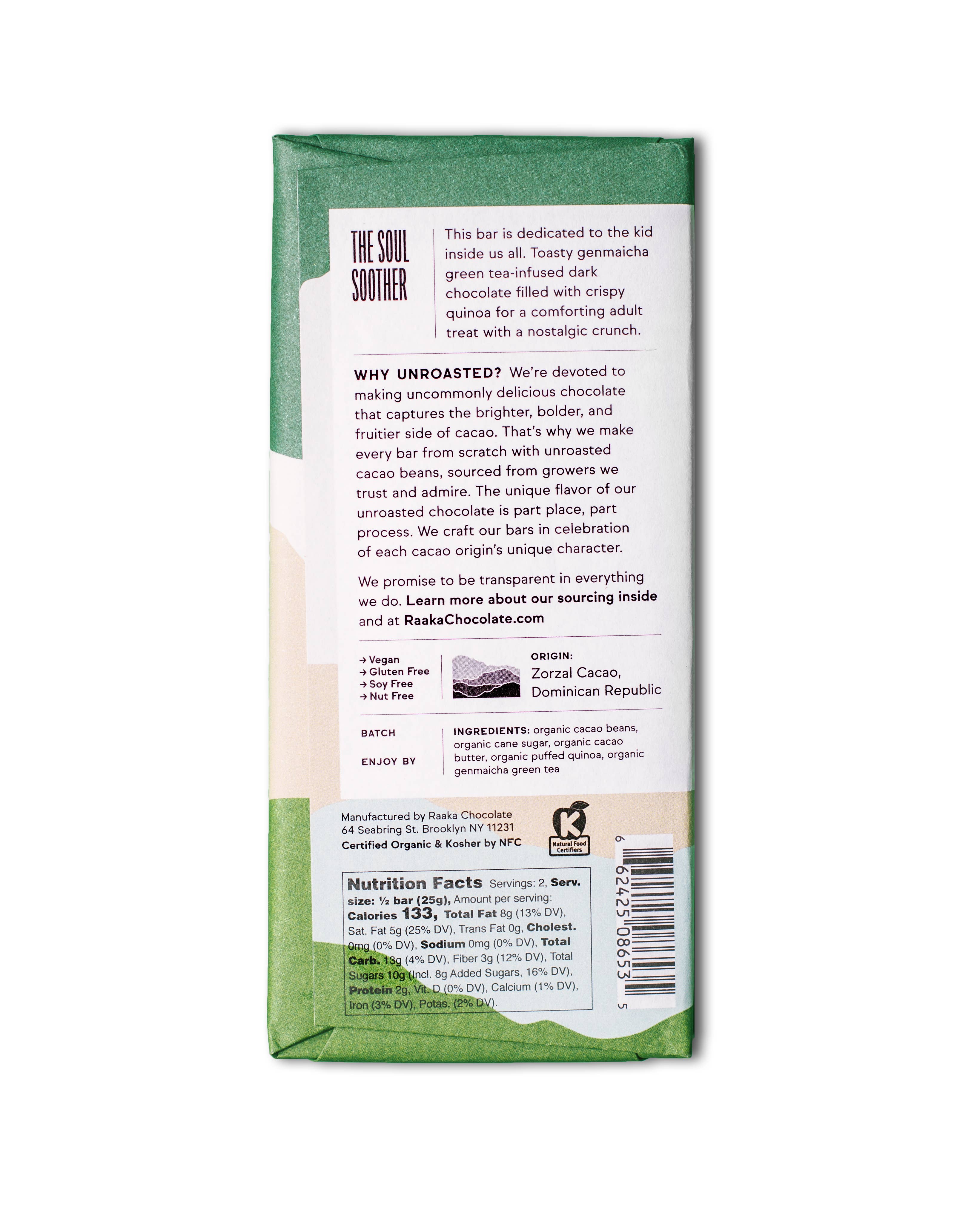 Green Tea Crunch Chocolate Bar - Image 2