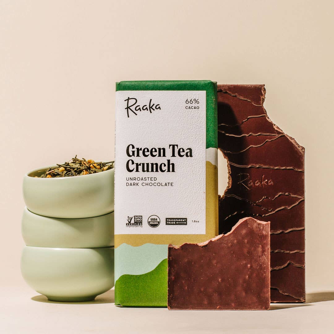 Green Tea Crunch Chocolate Bar - Image 4
