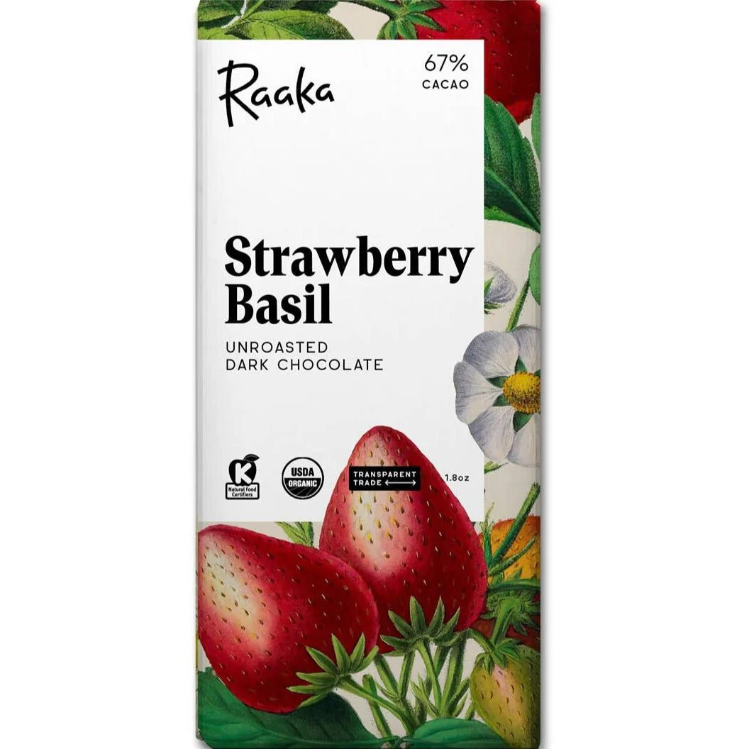 Strawberry Basil Dark Chocolate Bar - Image 3