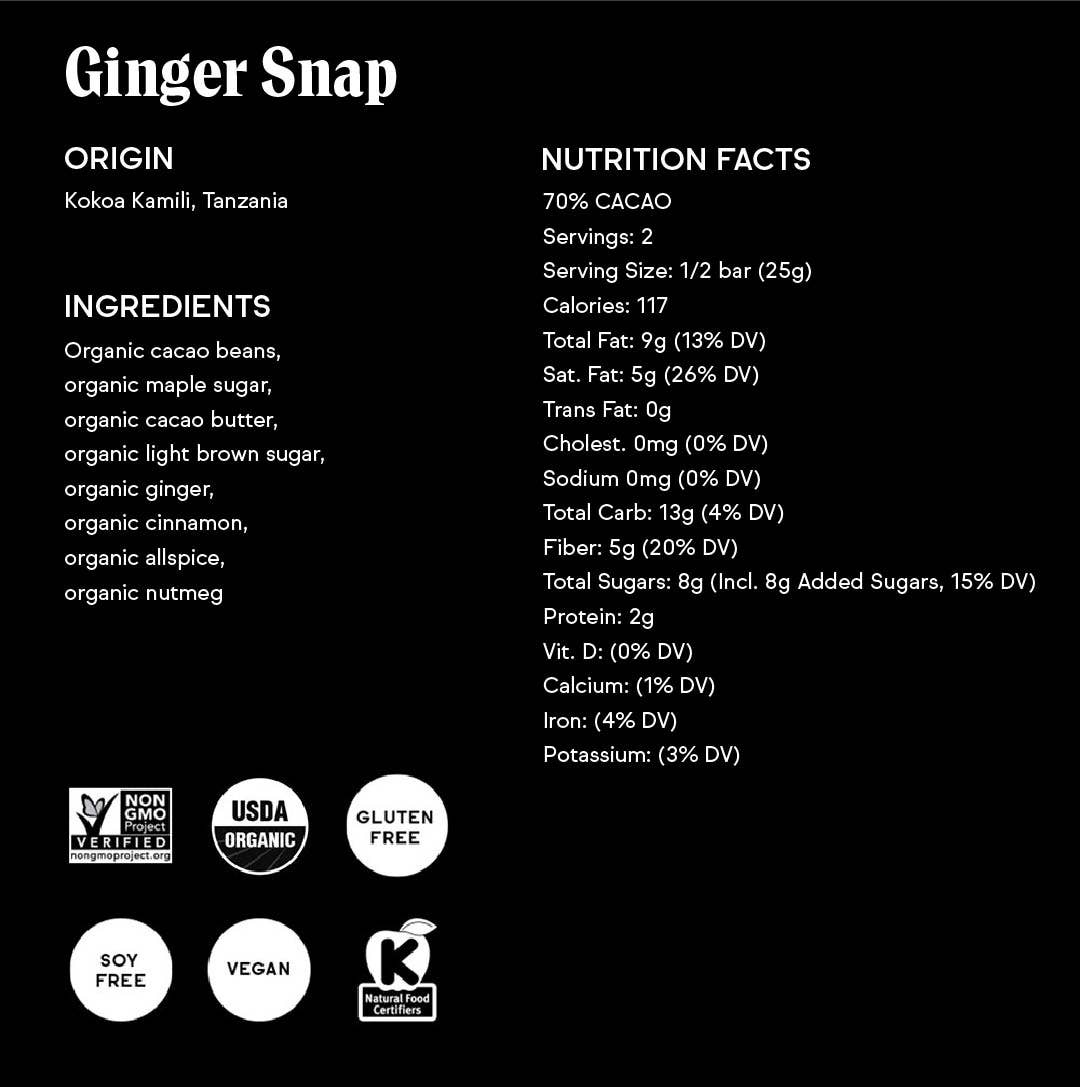 Ginger Snap Chocolate Bar - Image 8