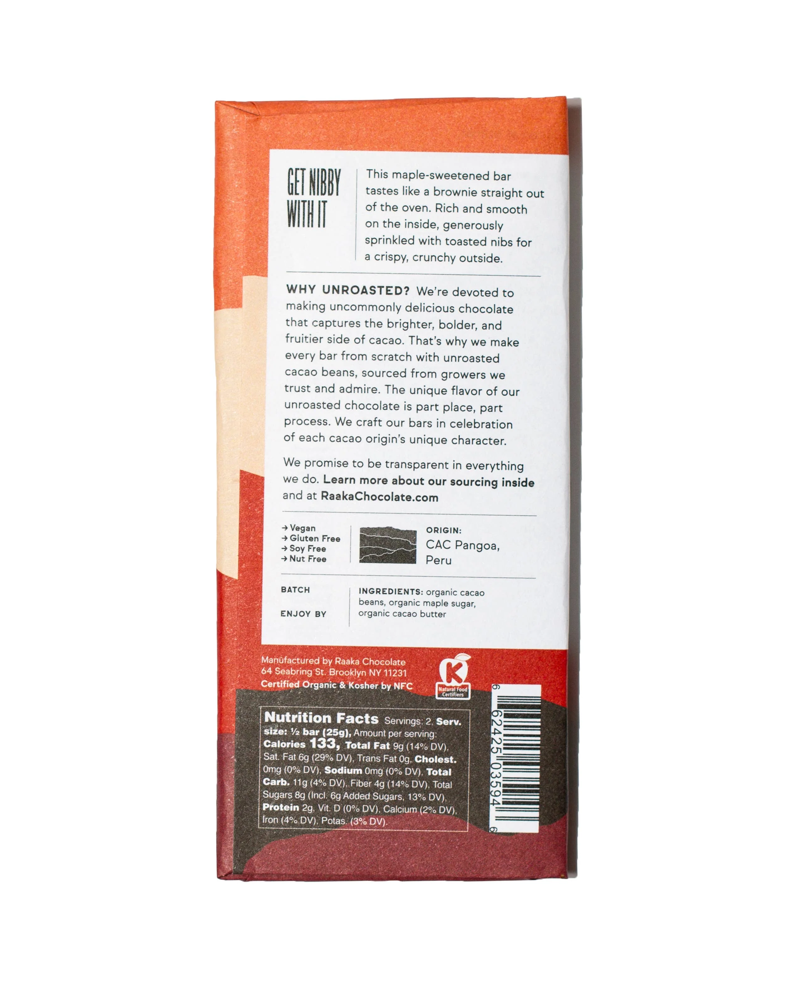 Maple & Nibs Chocolate Bar - Image 2