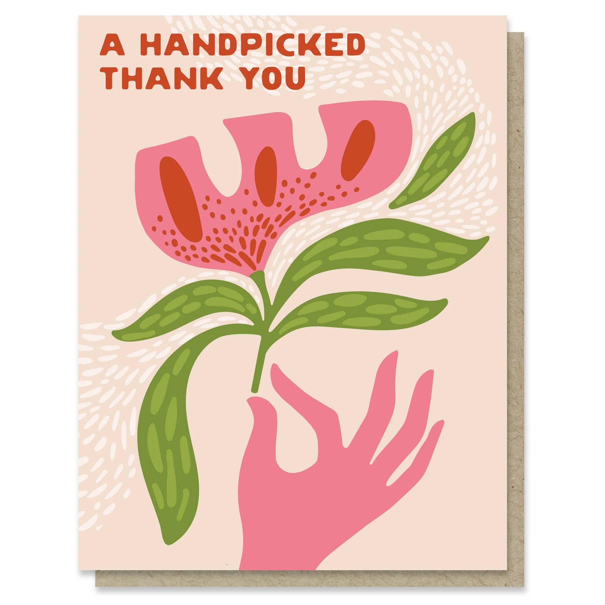 Handpicked Flower Thank You Card