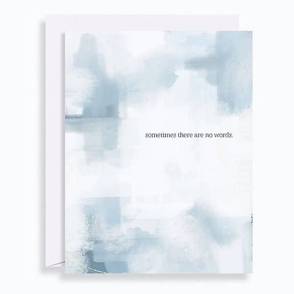 Abstract No Words Sympathy Card
