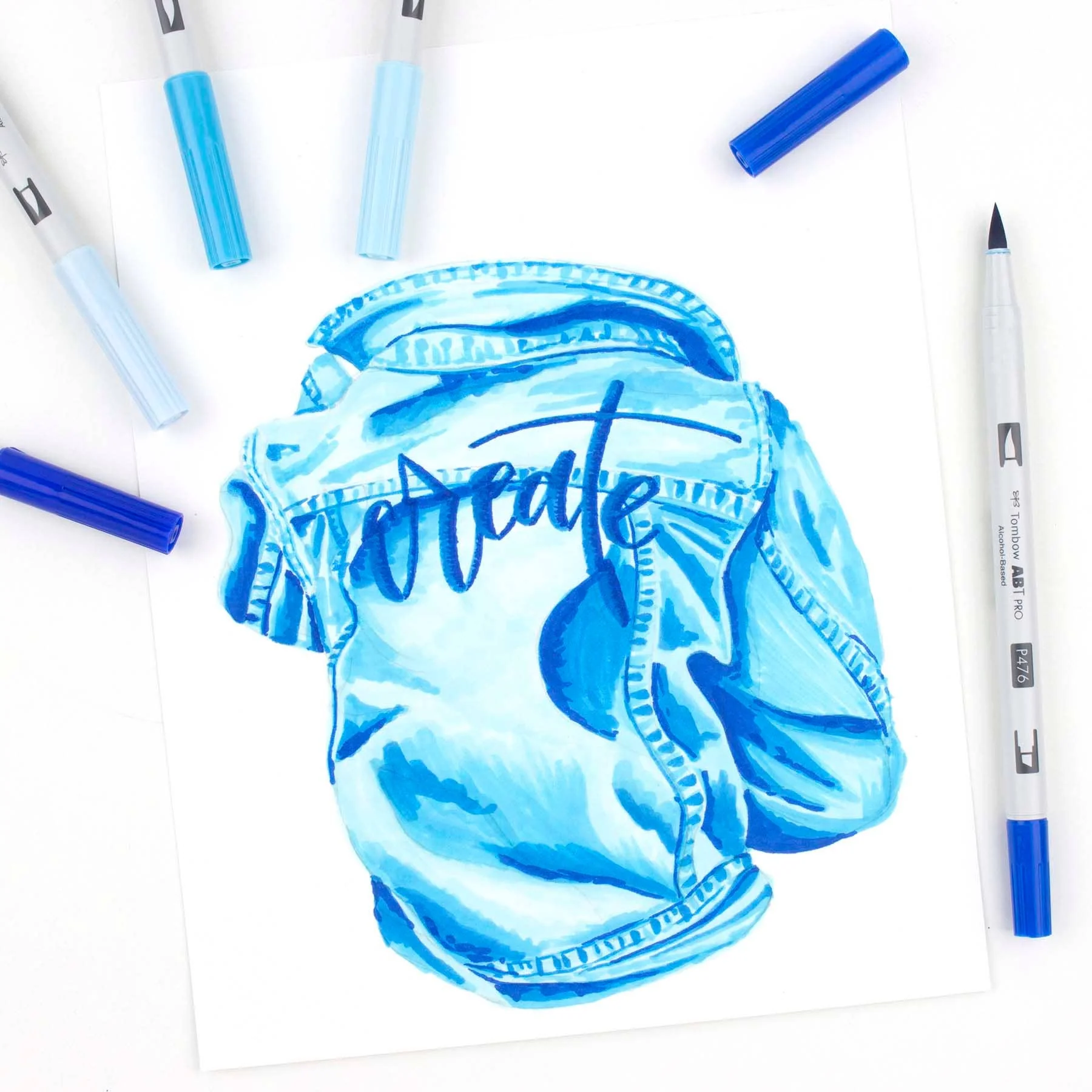 ABT PRO Alcohol-Based Art Markers: Blue Tones 5-Pack - Image 5