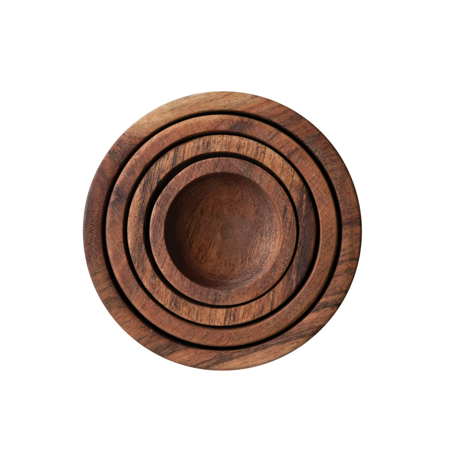Acacia Wood Nesting Bowls - Image 2