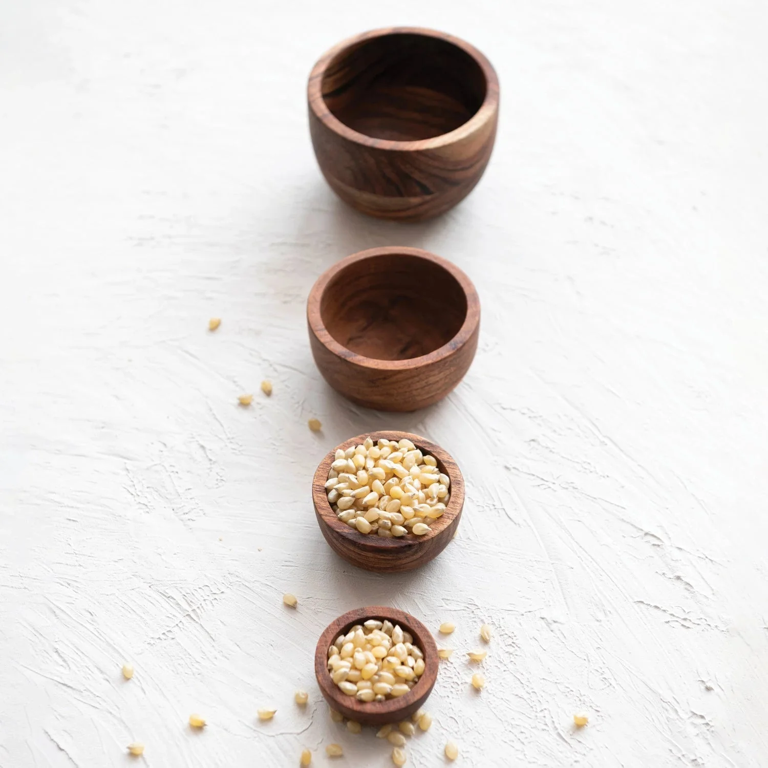 Acacia Wood Nesting Bowls - Image 3