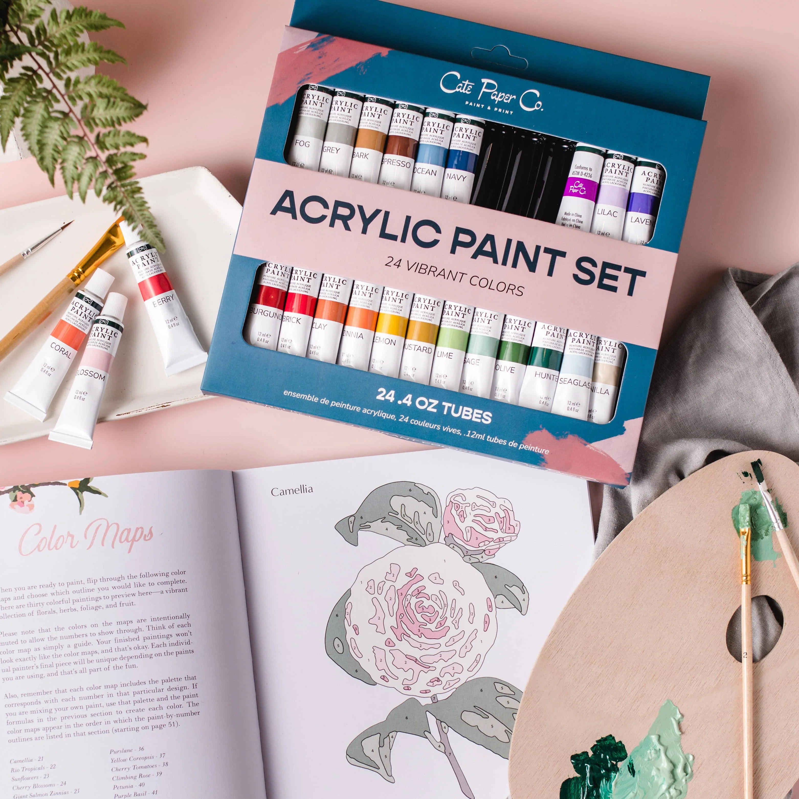 Acrylic Paints: Set of 24 - Image 2