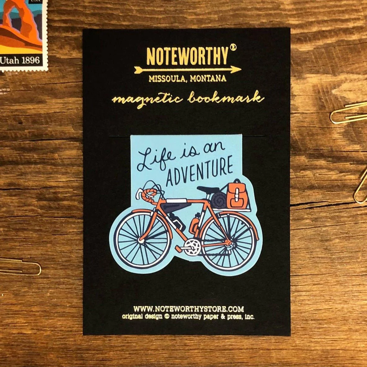 Adventure Bicycle Magnetic Bookmark - Image 4