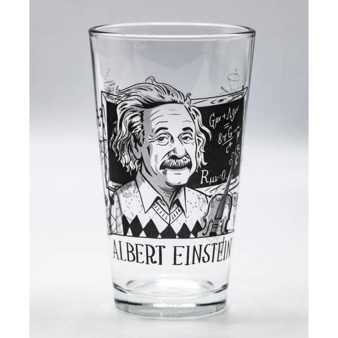 Albert Einstein Pint Glass