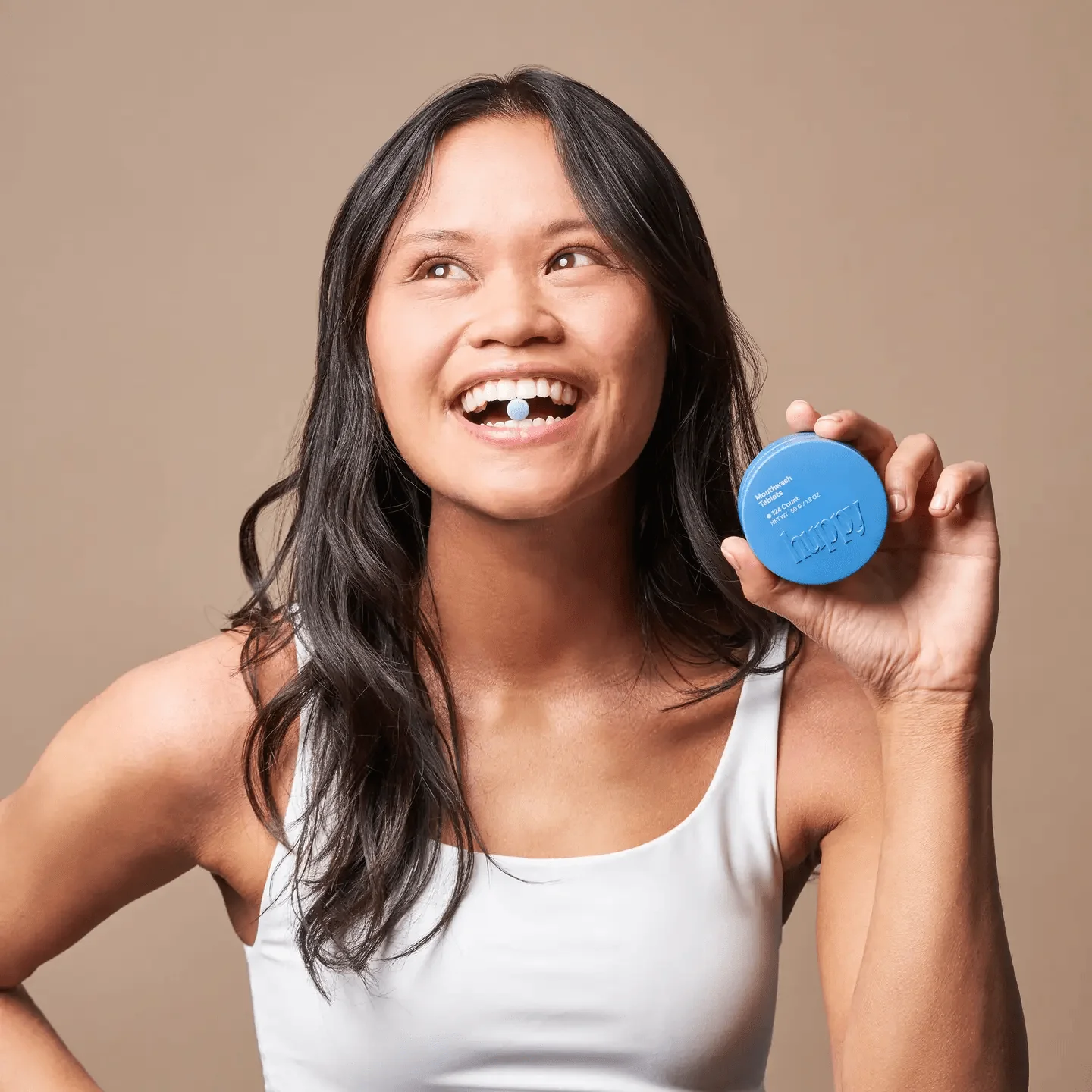 Cool Mint Fluoride-Free Mouthwash Tablets Refills - Image 2