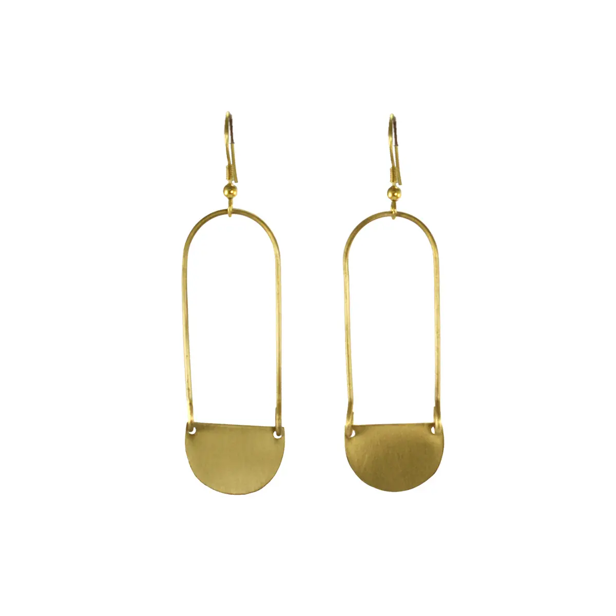 Aliya Earrings: Gold - Image 2
