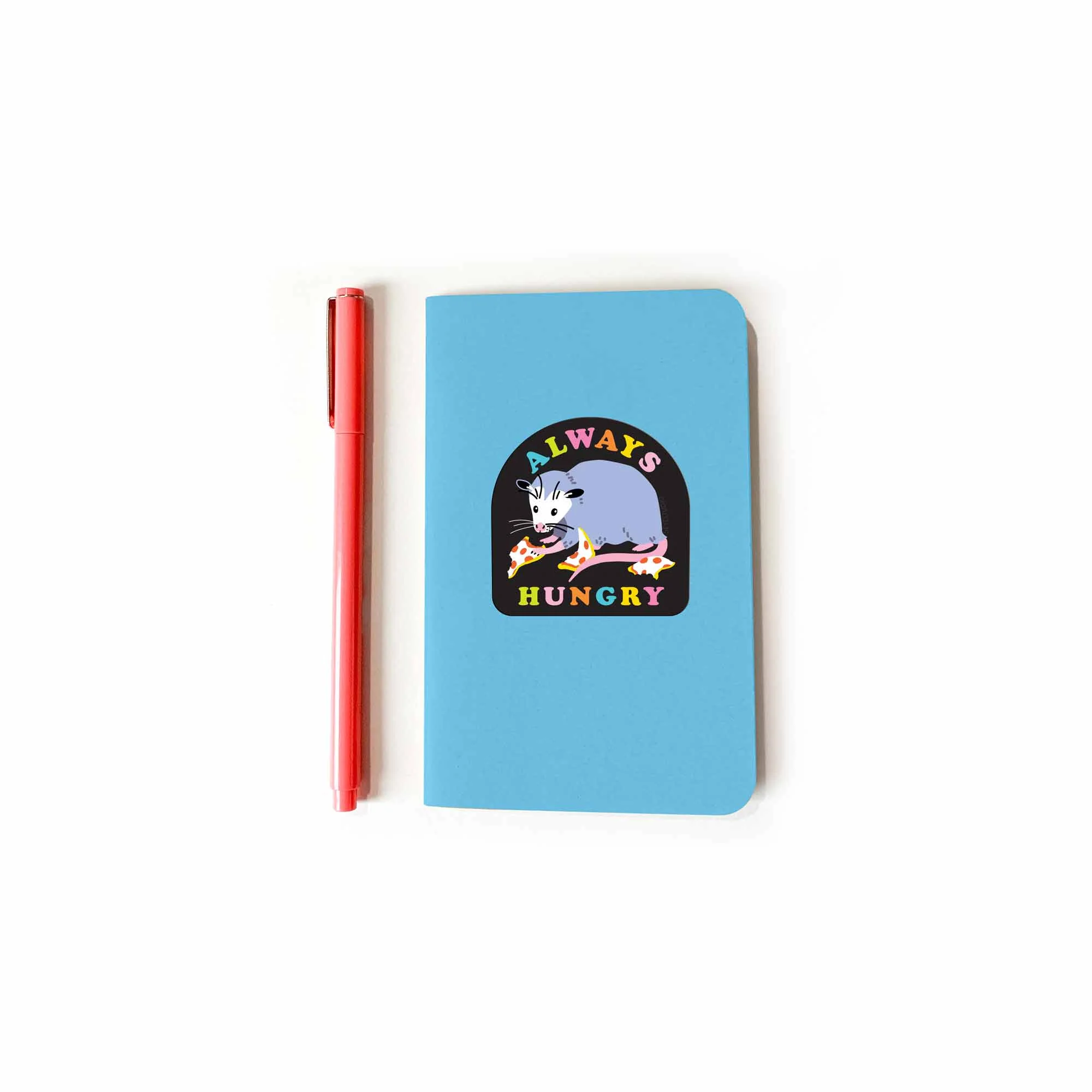 Always Hungry Opossum Sticker - Image 2