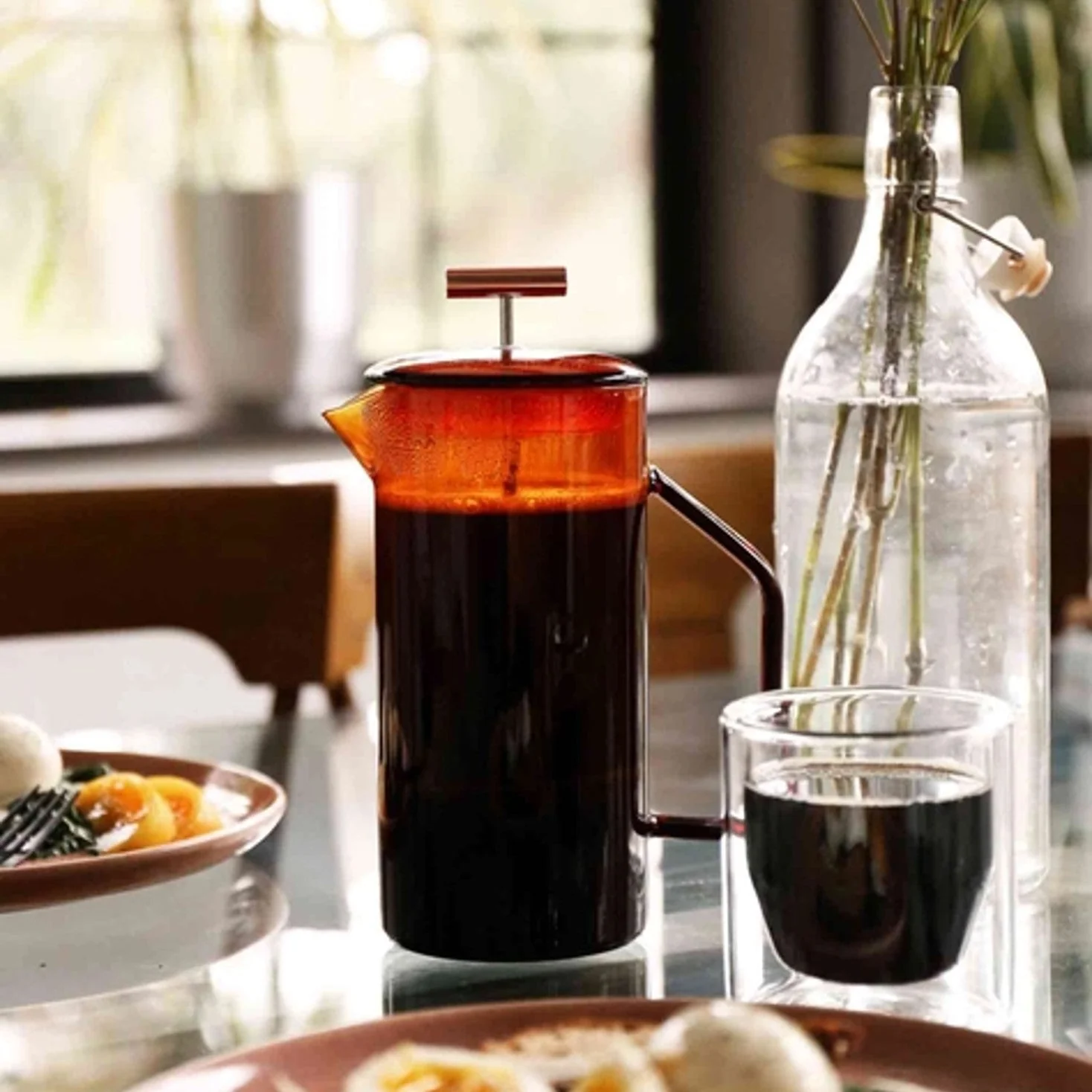 Amber Glass French Press - Image 2