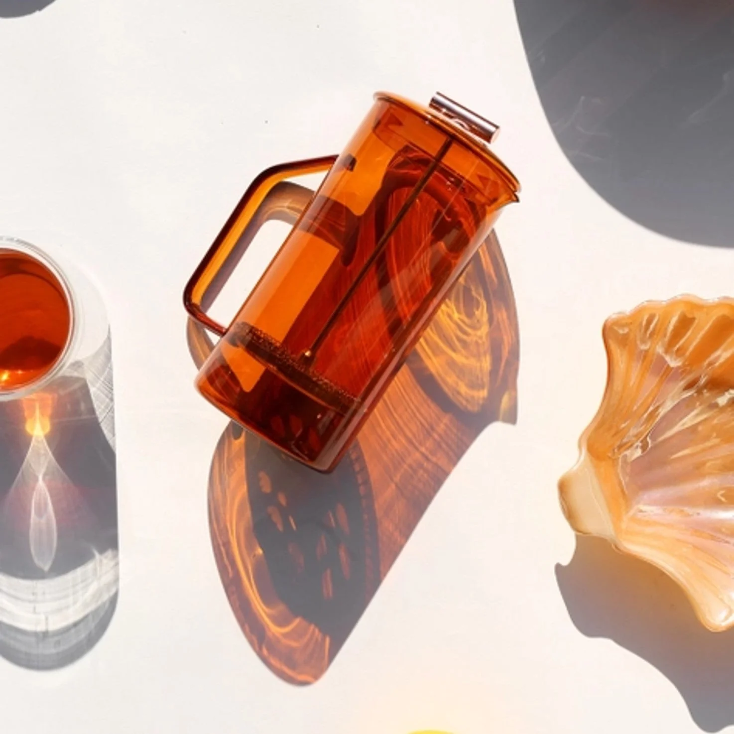 Amber Glass French Press - Image 4