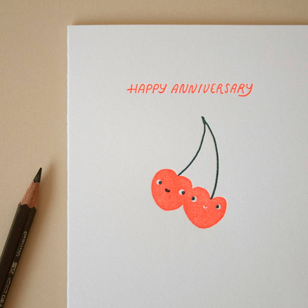 Cherries Anniversary Card - Image 3