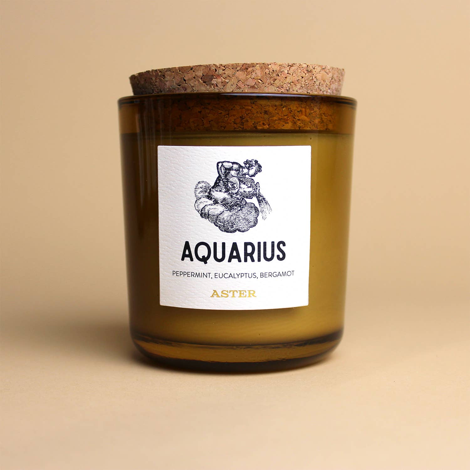 Aquarius Zodiac Candle