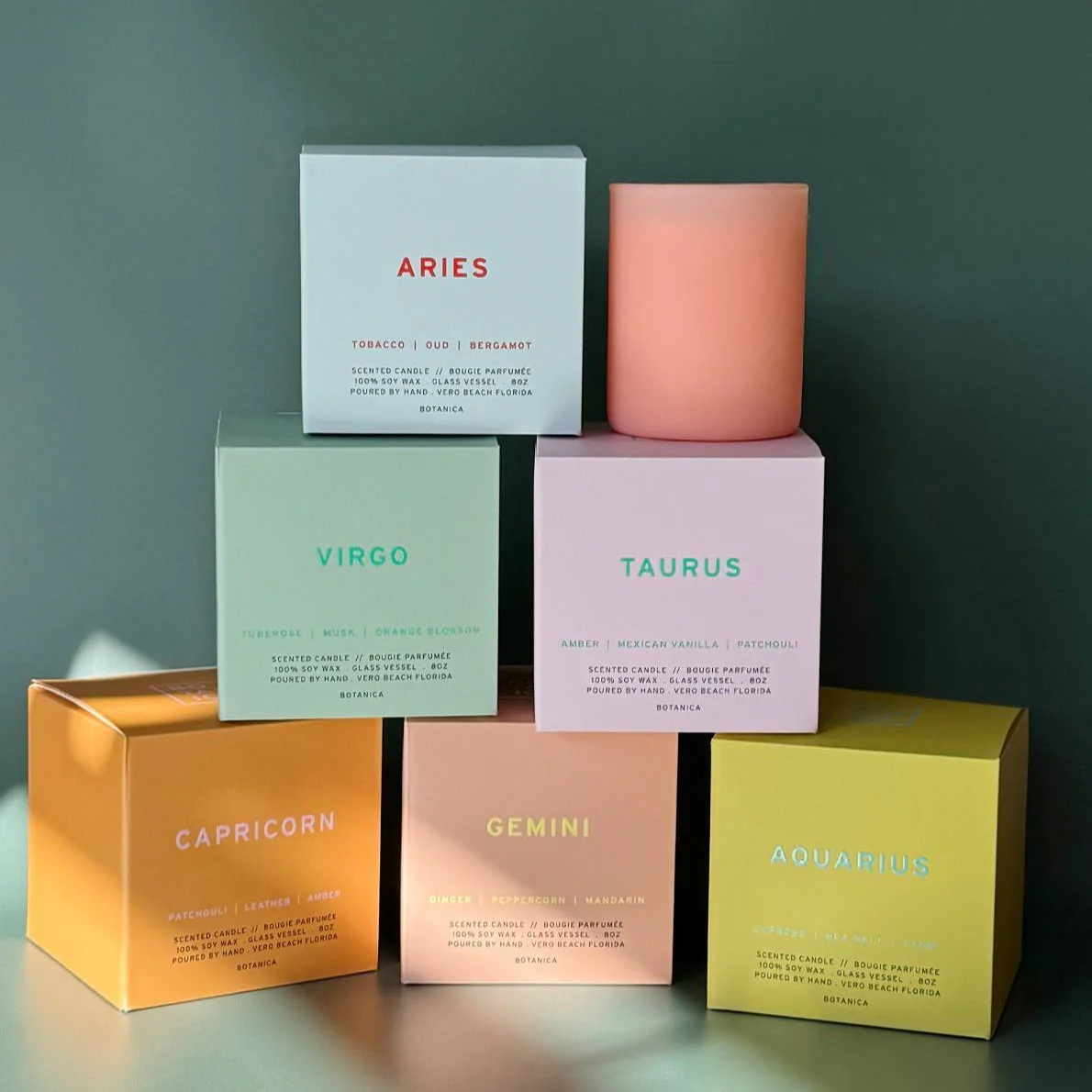 Aquarius Zodiac Candle - Image 2