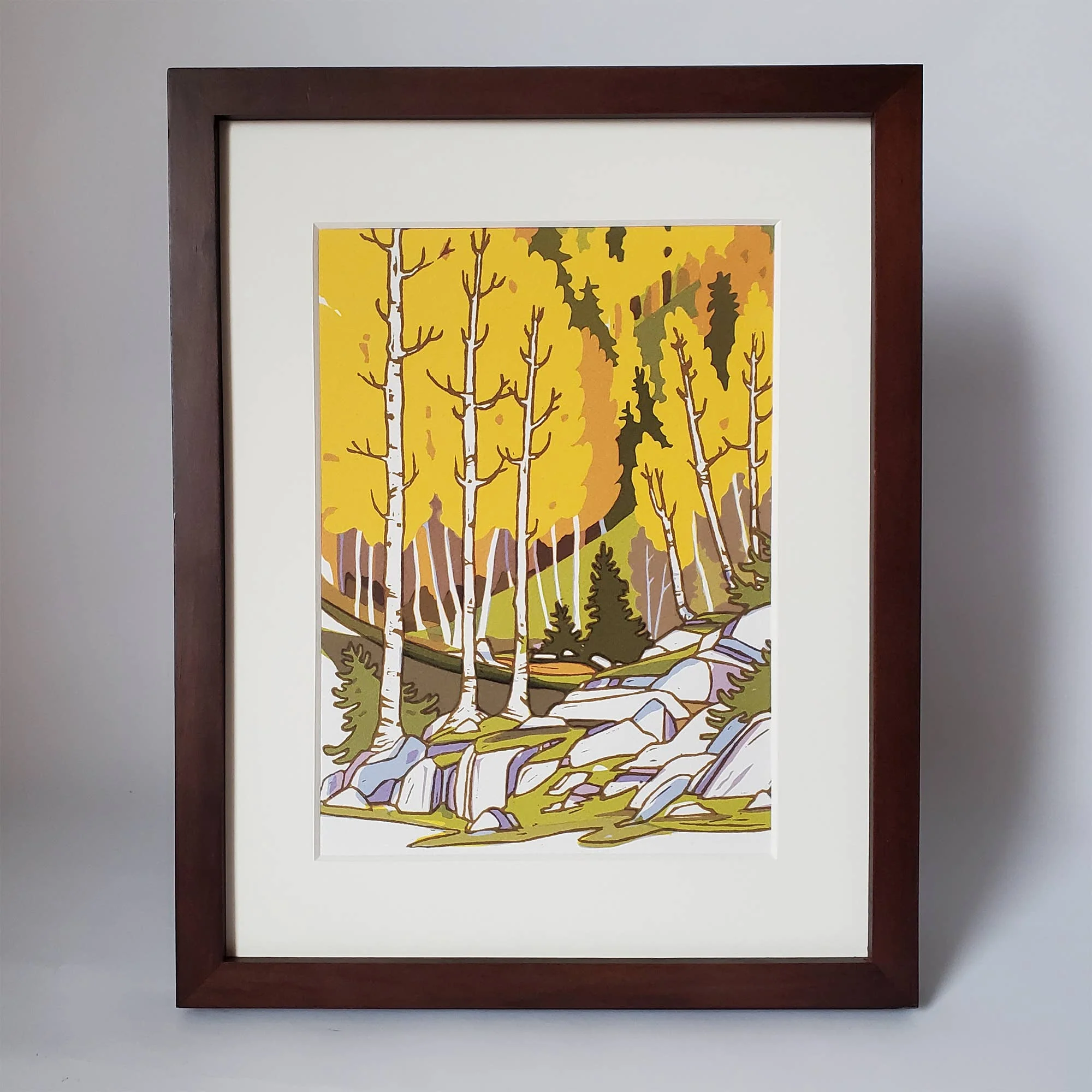 Aspen Landscape Matted Art Print - Image 3