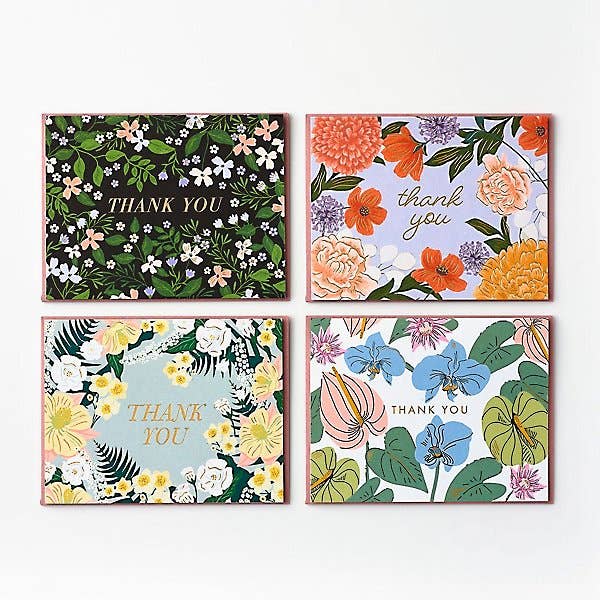 Assorted Floral Thank You Cards, Set/12 - Image 2