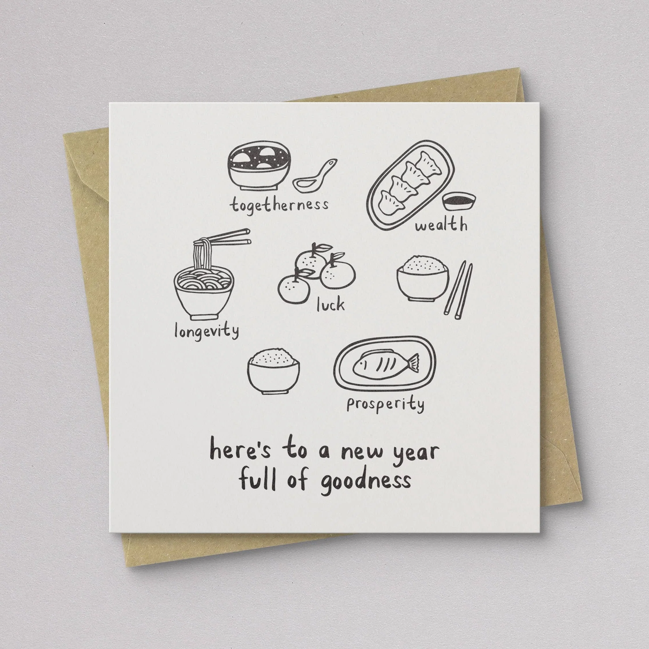 Auspicious Foods Lunar New Year Card - Image 2