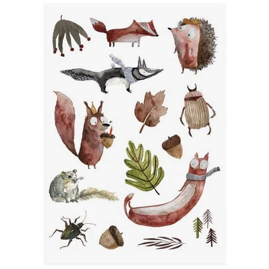 Autumn Forest Tattoo Sheet - Image 2