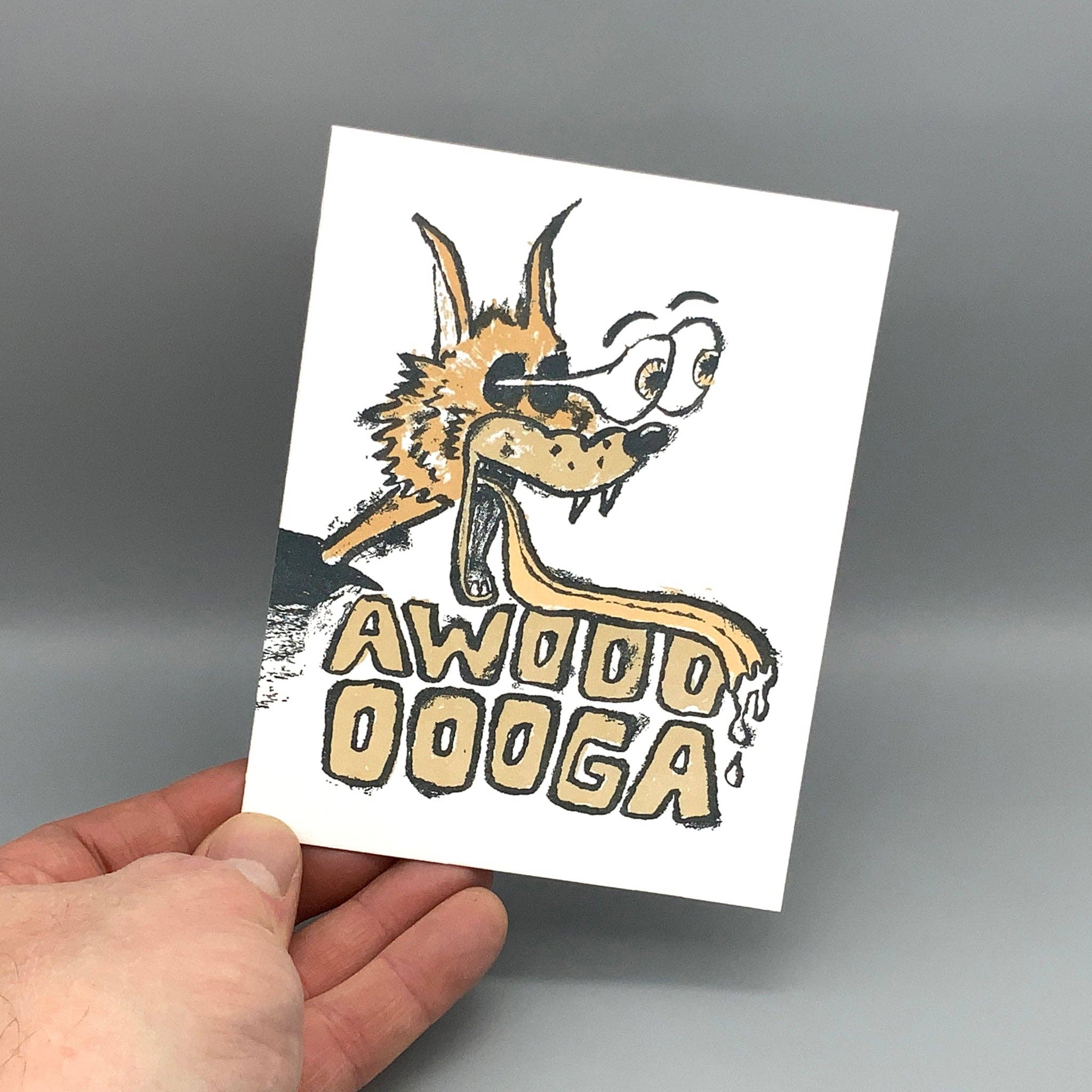 Awoooooga Wolf Love Card - Image 3