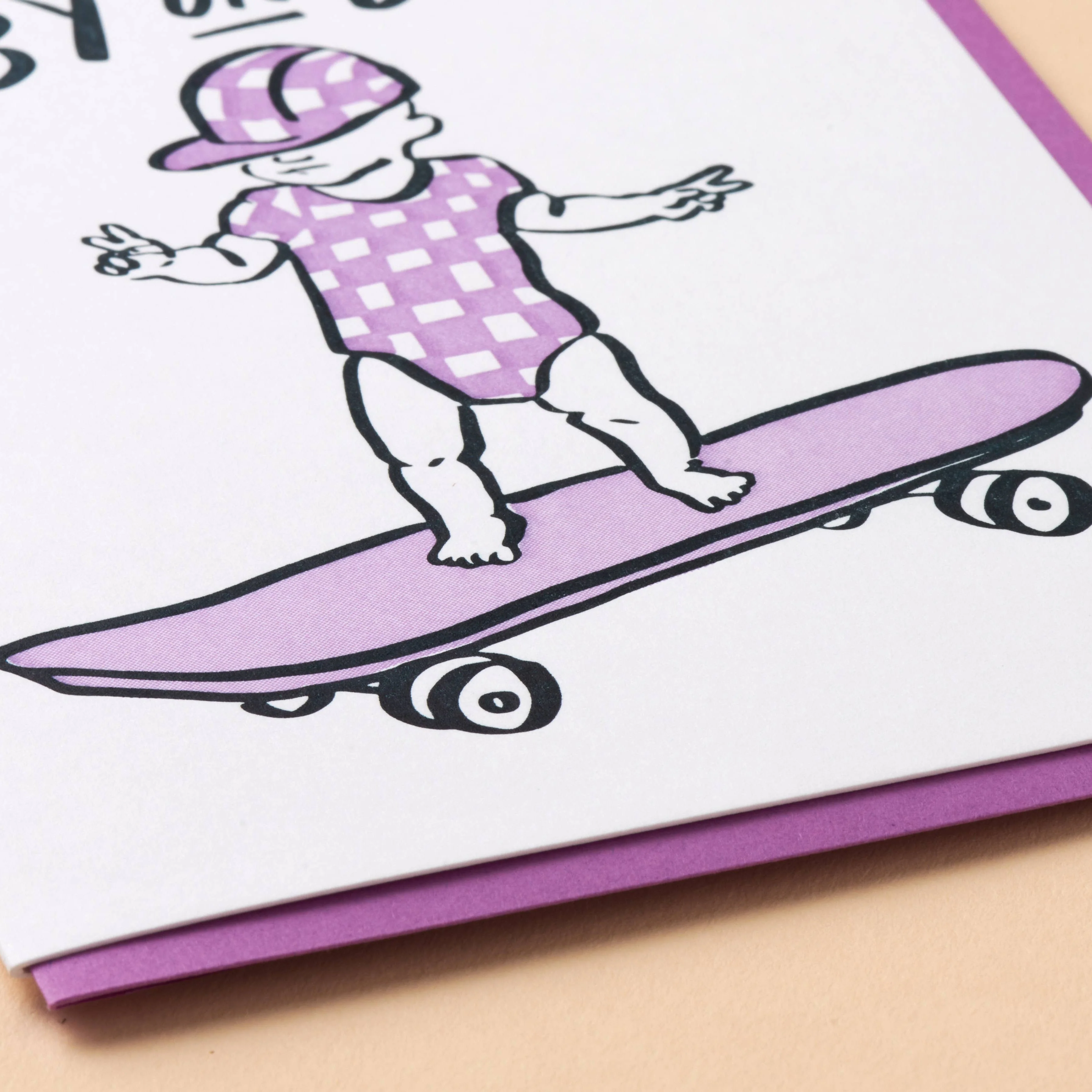 Baby on Board Skateboard Card - Image 2