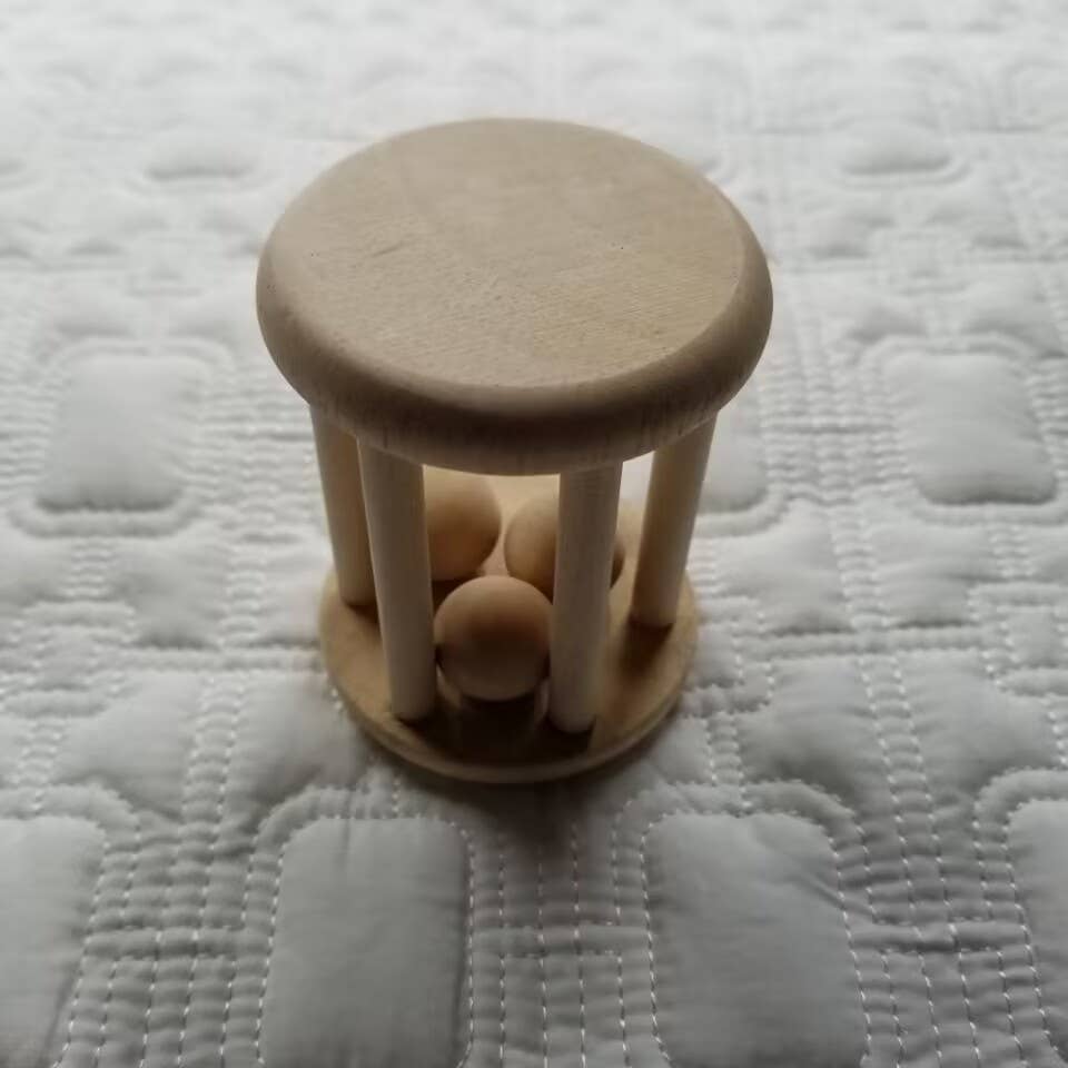 Wooden Rattle Teething Toy - Image 2