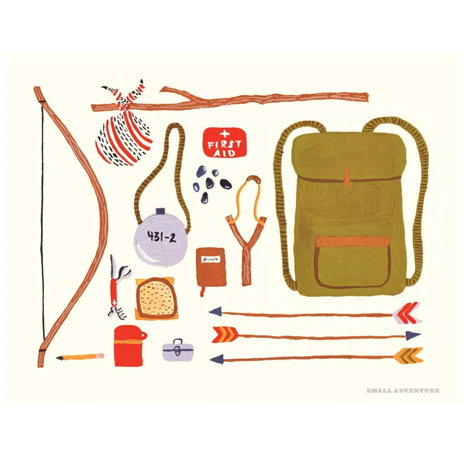 Backpacking Print
