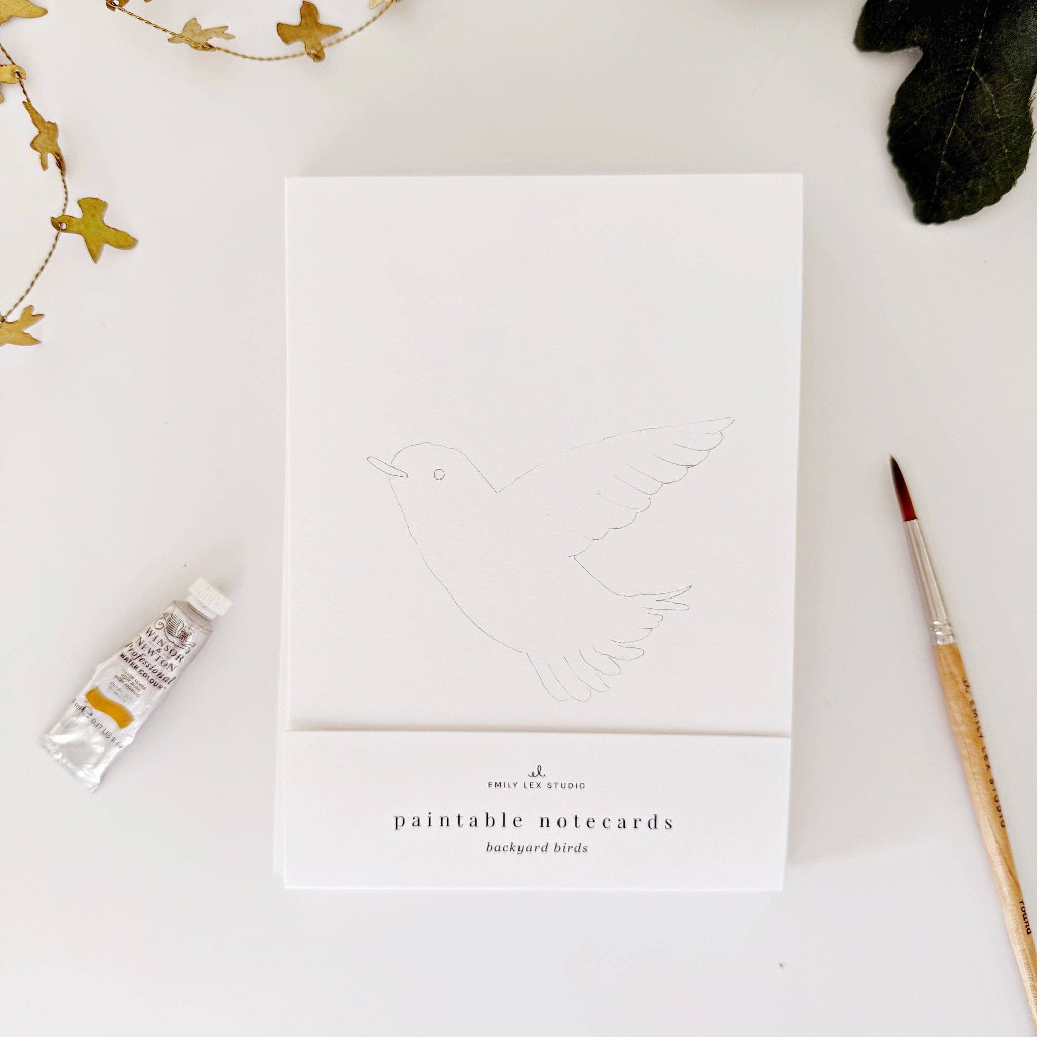 Backyard Birds Paintable Notecards - Image 2