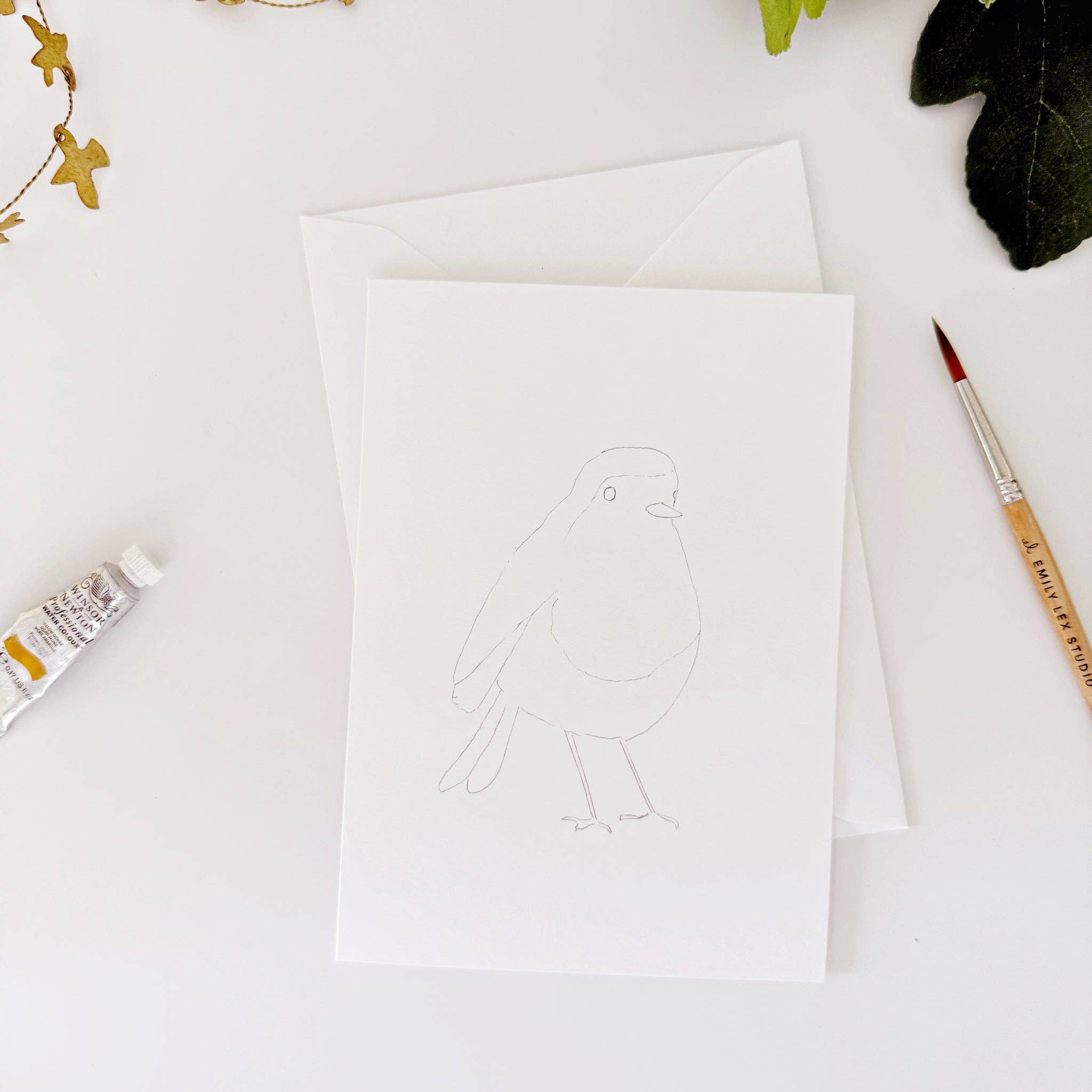 Backyard Birds Paintable Notecards - Image 7
