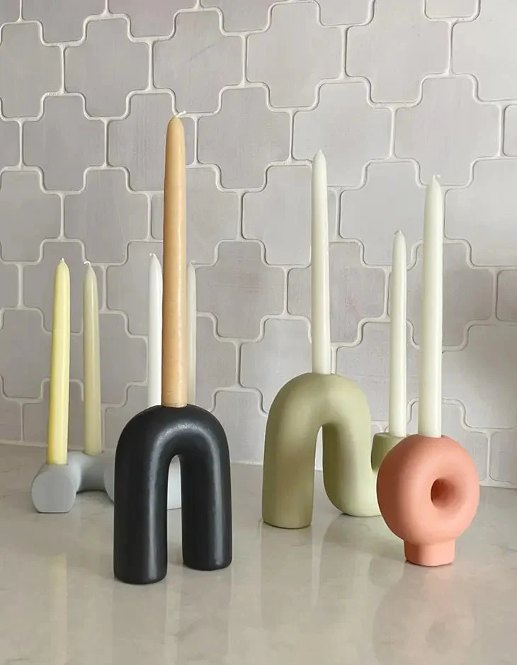 Bagel Taper Candle Holder - Image 2