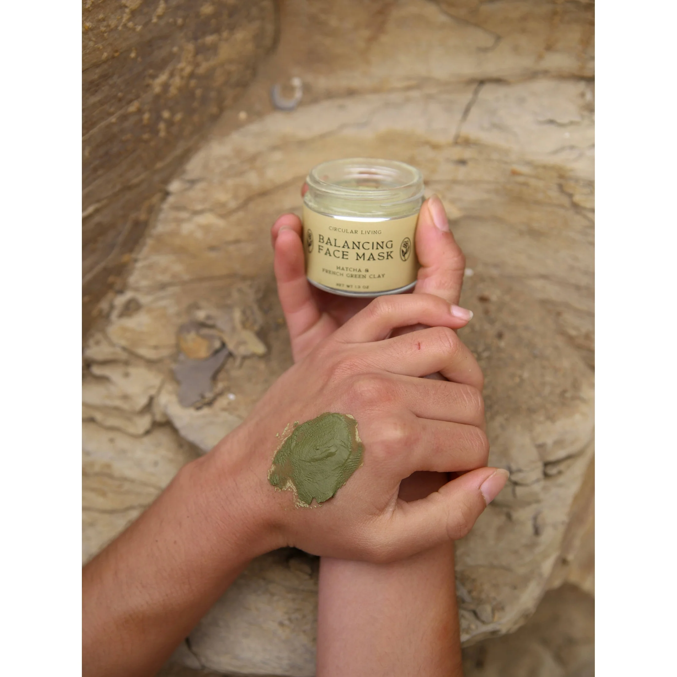 Balancing Face Mask: Matcha & French Green Clay - Image 5