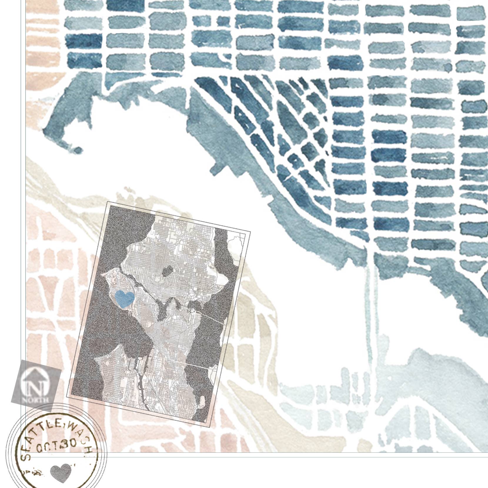 Ballard Neighborhood Map Print - Image 3