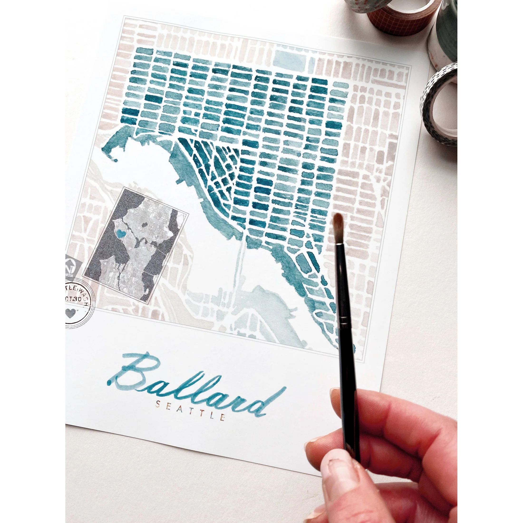 Ballard Neighborhood Map Print - Image 5