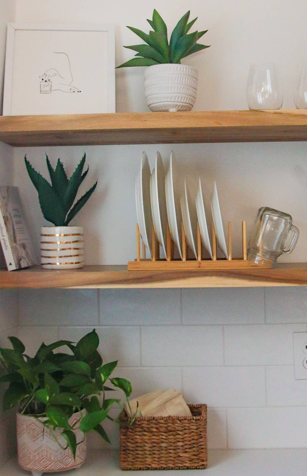 Bamboo Drying & Storage Rack for Kitchen - Image 5