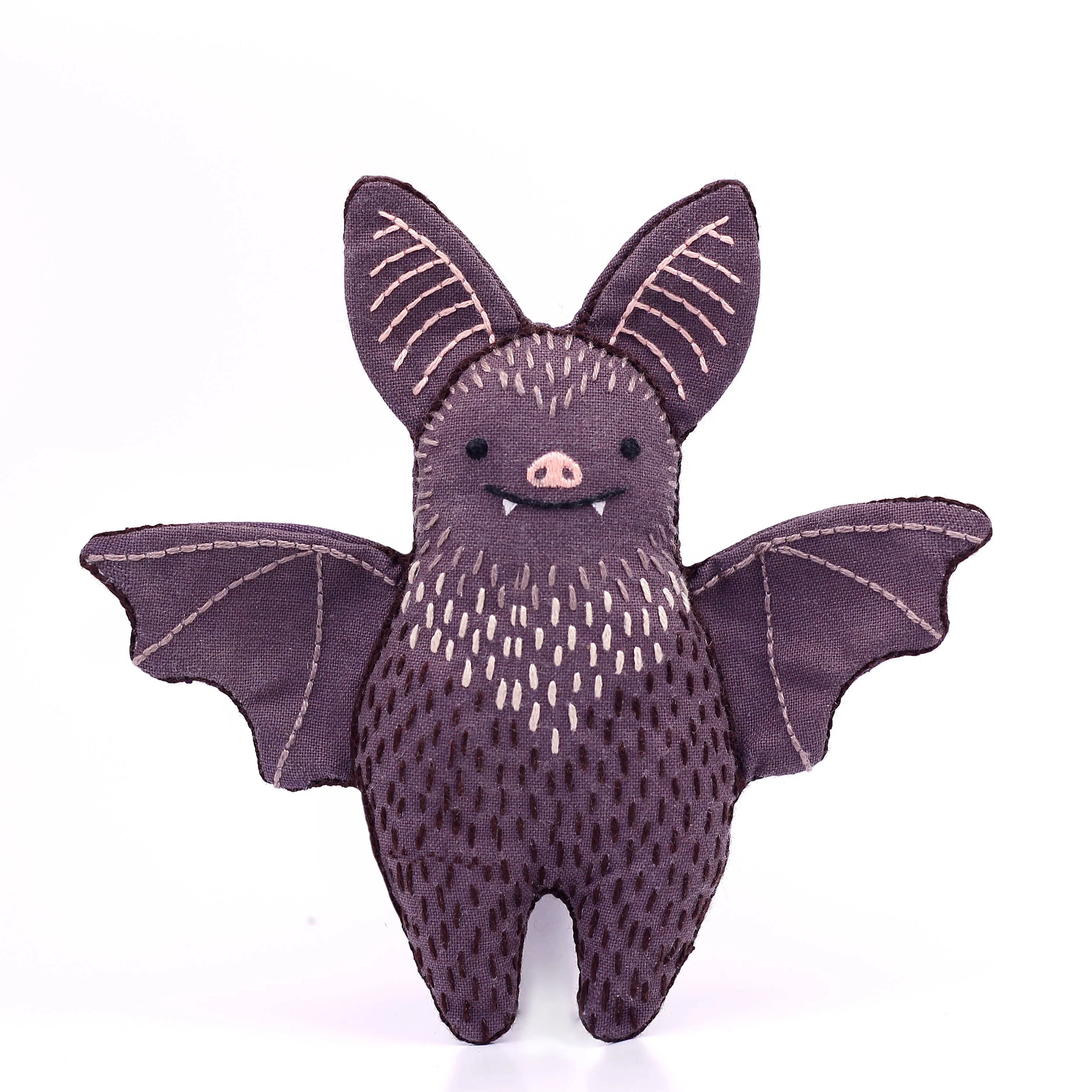 Stuffed Bat Embroidery Kit - Image 2
