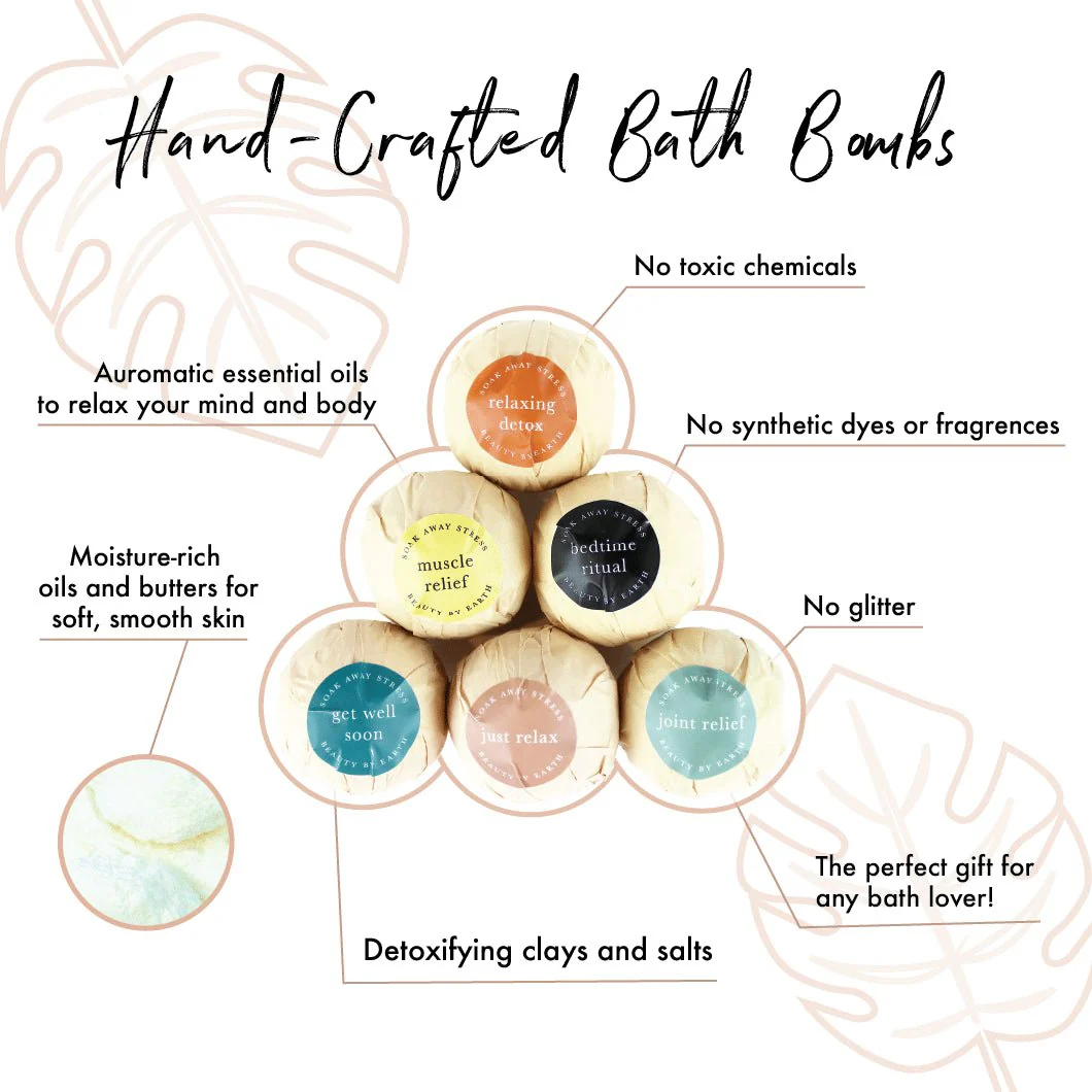 Bath Bomb Gift Set - 6 Pack - Image 2